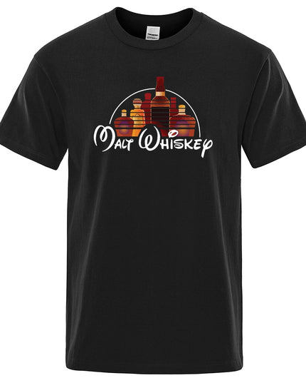 Męski T-shirt z napisem "MALT WHISKEY"