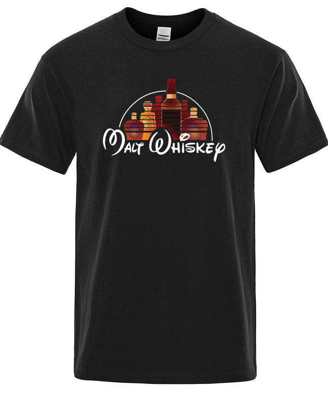Męski T-shirt z napisem "MALT WHISKEY"