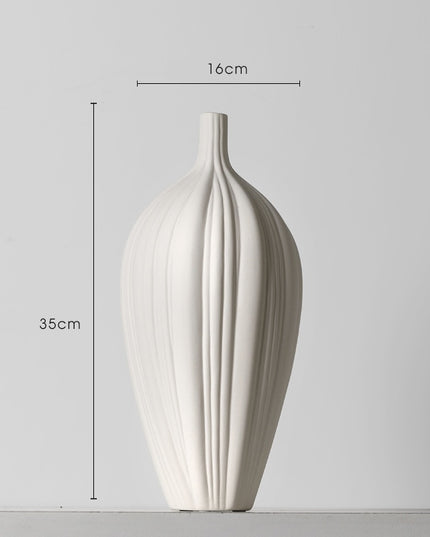 Wazon okrągły w białym kolorze