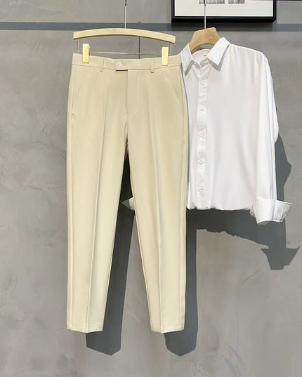 Męskie spodnie chinosy o klasycznym kroju