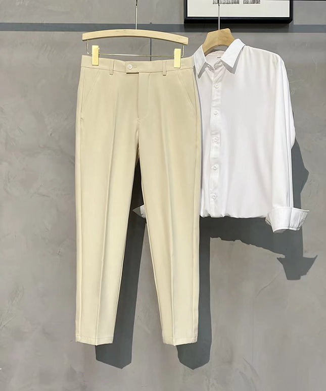 Męskie spodnie chinosy o klasycznym kroju