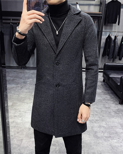 Męski płaszcz dwurzędowy klasyczny