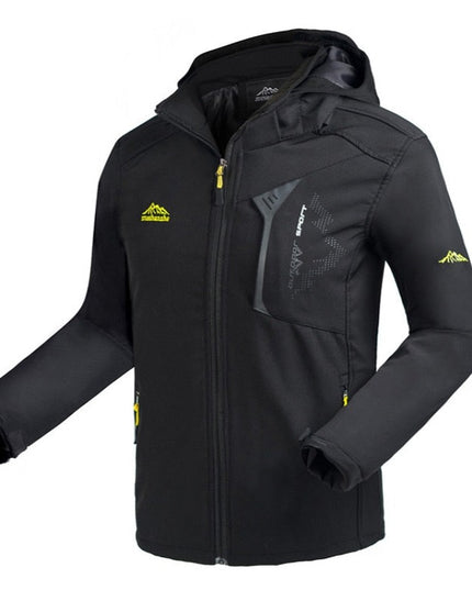 Męska kurtka przejściowa z kapturem wodoodporna