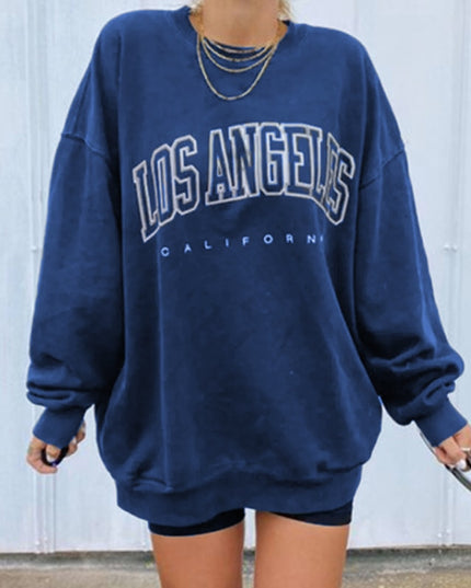 Damska bluza oversize z nadrukiem