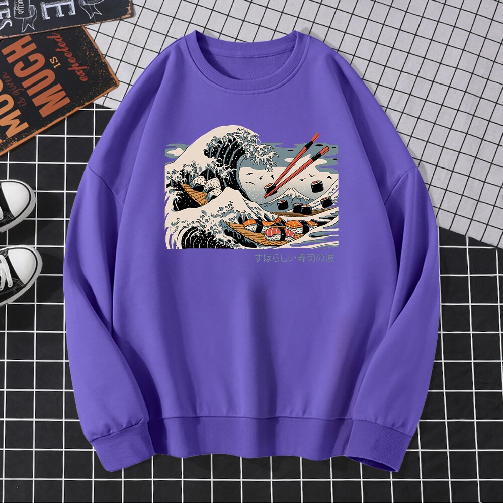 Męska bluza bez kaptura z nadrukowanym obrazkiem