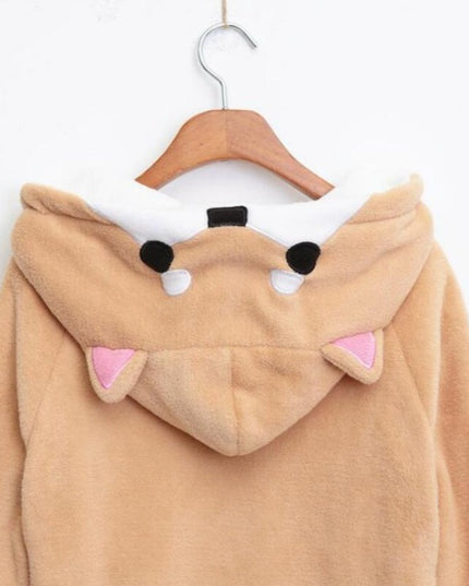 Damska bluza z kapturem lisa i ogonkiem