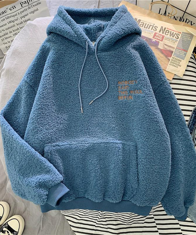 Damska bluza polarowa z kapturem