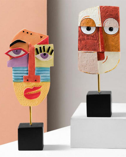 Figurka dekoracyjna kolorowa ozdoba abstrakcyjna