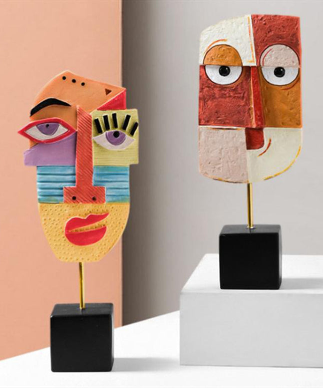 Figurka dekoracyjna kolorowa ozdoba abstrakcyjna