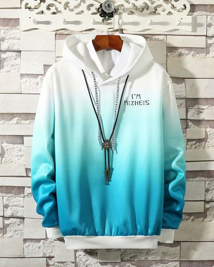 Męska bluza ombre z kapturem