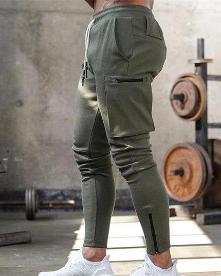 Męskie spodnie dresowe ze zwężanymi nogawkami