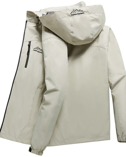 Męska kurtka przejściowa z odpinanym kapturem