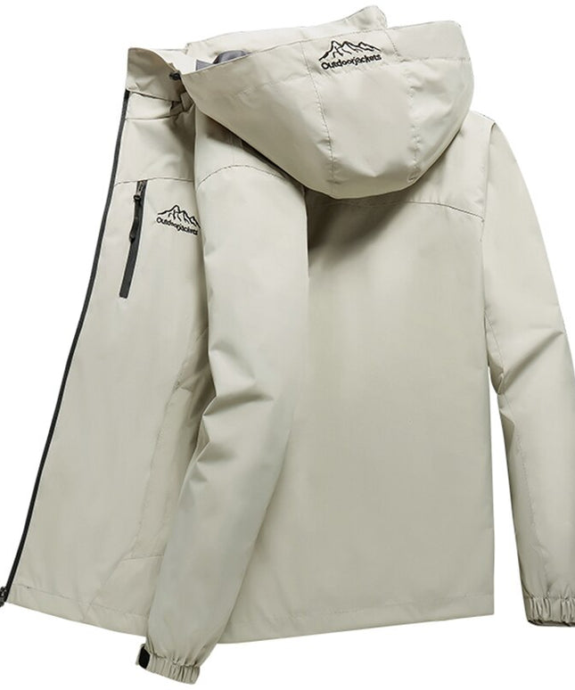 Męska kurtka przejściowa z odpinanym kapturem