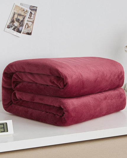 Koc miękki w jednolitych kolorach