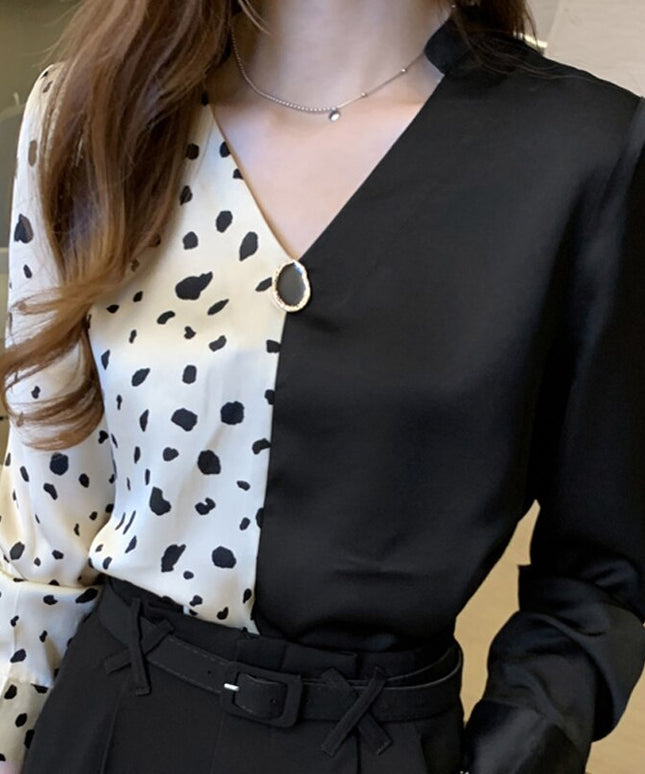 Damska koszula dwukolorowa