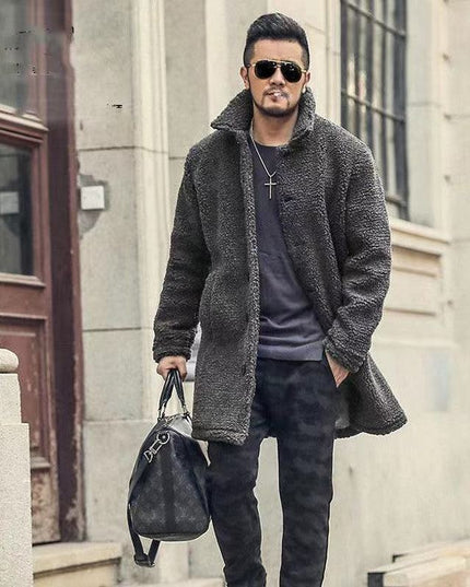 Męski płaszcz futrzany