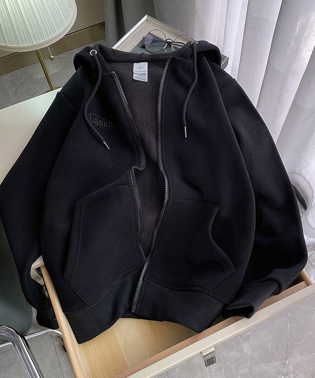 Damska bluza oversize rozpinana z kapturem