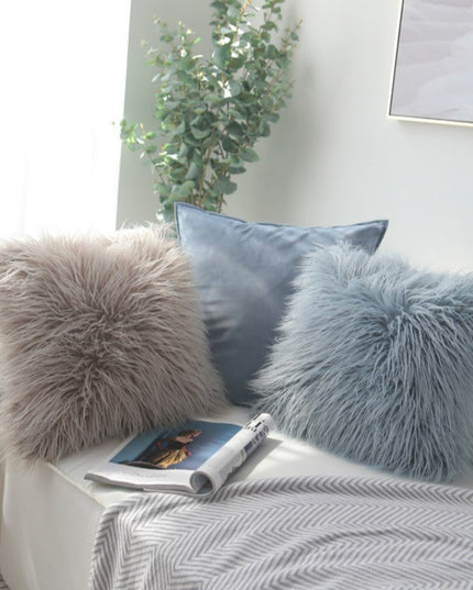 Poszewka na poduszkę futrzana z długim włosem