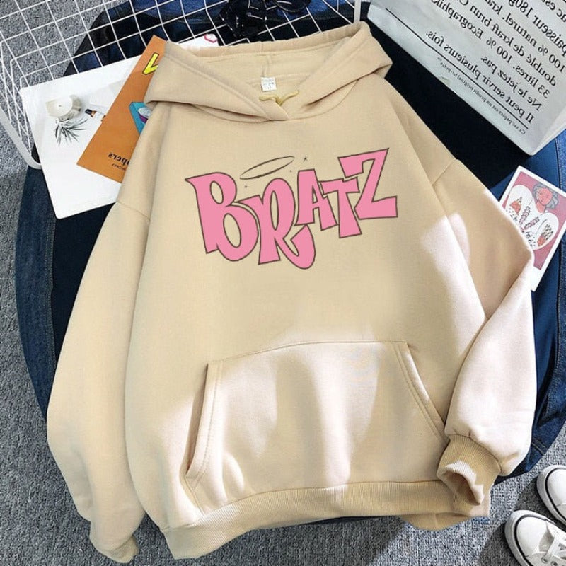 Damska bluza z kapturem z logo BRATZ