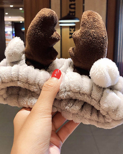 Opaska do włosów z uszami renifera