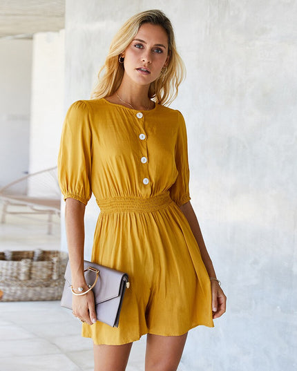 Damski kombinezon z guzikami