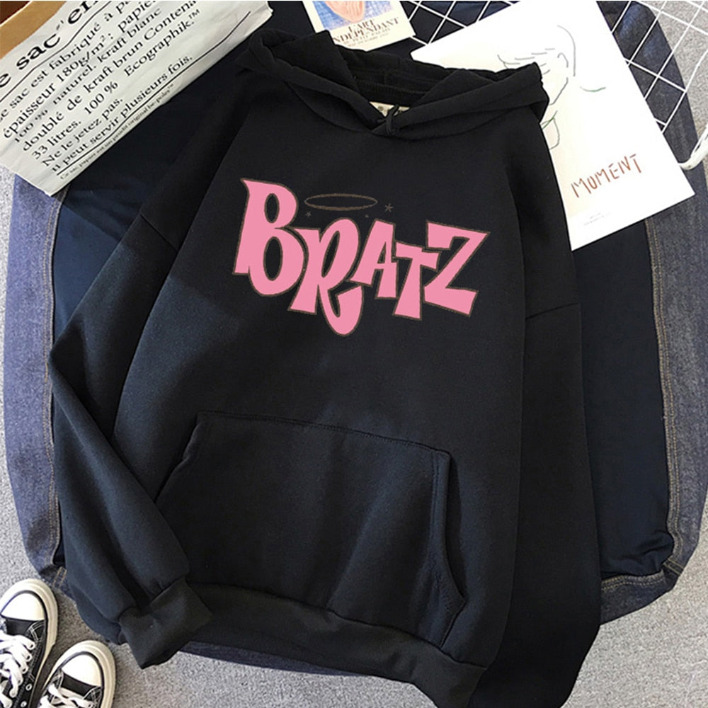 Damska bluza z kapturem z logo BRATZ