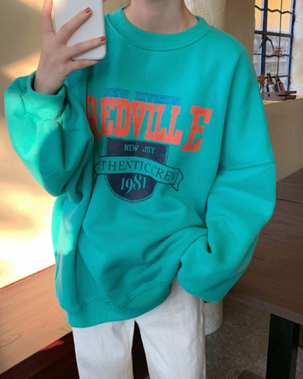 Damska bluza oversize bez kaptura