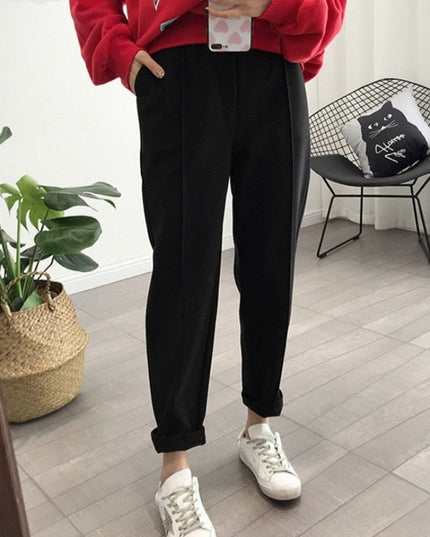 Damskie spodnie chinosy z miękkiej tkaniny