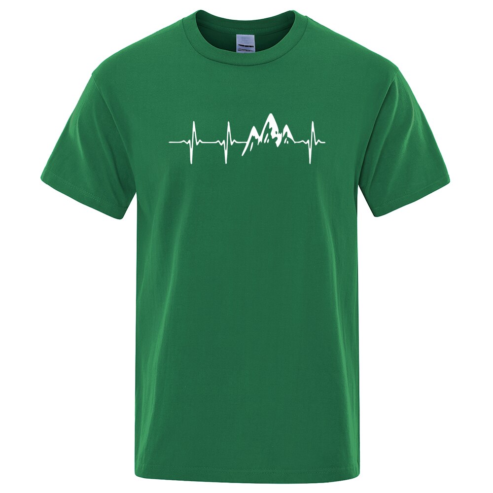 Męski T-shirt z nadrukiem z motywem gór