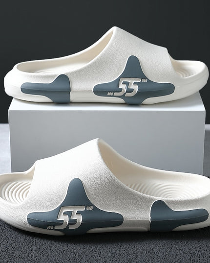 Klapki basenowe z ciekawym wzorem łatki