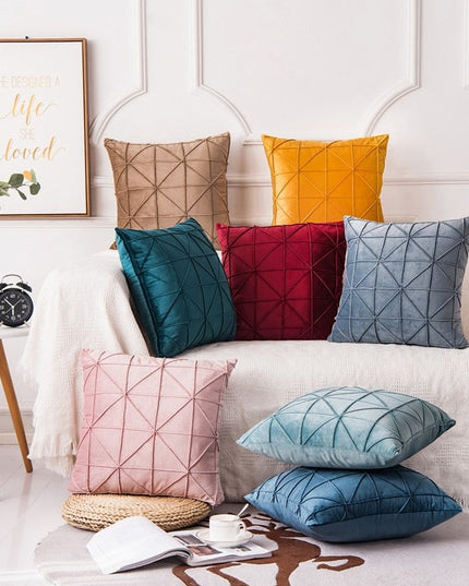 Poszewka na poduszkę z symetrycznymi wzorami