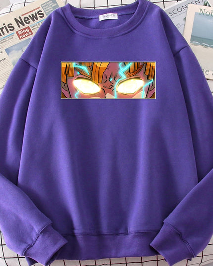 Męska bluza bez kaptura z nadrukiem