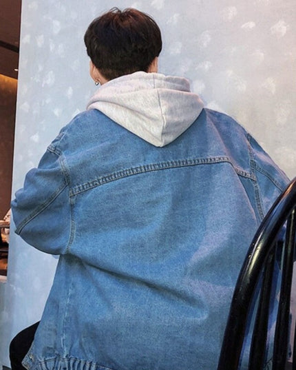 Męska kurtka jeansowa klasyczna oversize