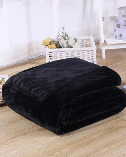 Koc dekoracyjny solidny w jednolitych kolorach