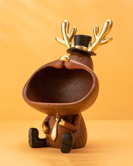 Figurka funkcjonalna renifer z miską