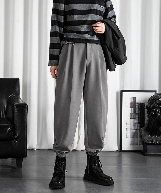 Męskie eleganckie spodnie o kroju alladynek