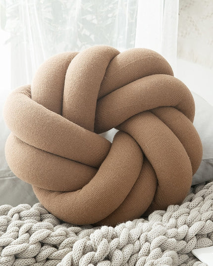 Poduszka dekoracyjna bawełniana węzeł nowoczesny styl