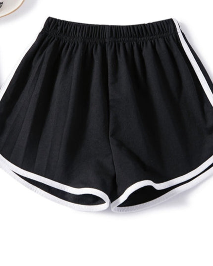 Damskie szorty sportowe z lamówką