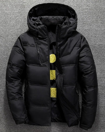 Męska kurtka zimowa puchowa pikowana