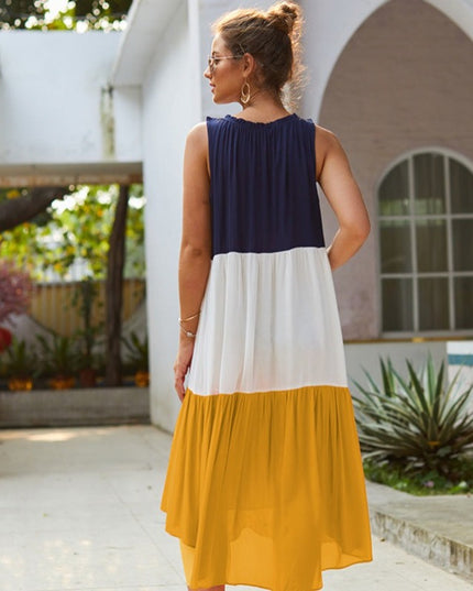 Sukienka midi w letnich kolorach