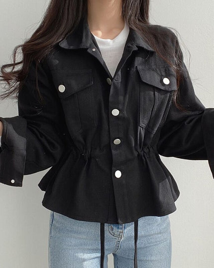 Damska kurtka przejściowa taliowana