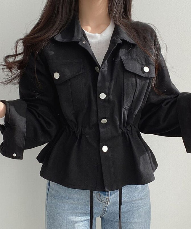 Damska kurtka przejściowa taliowana