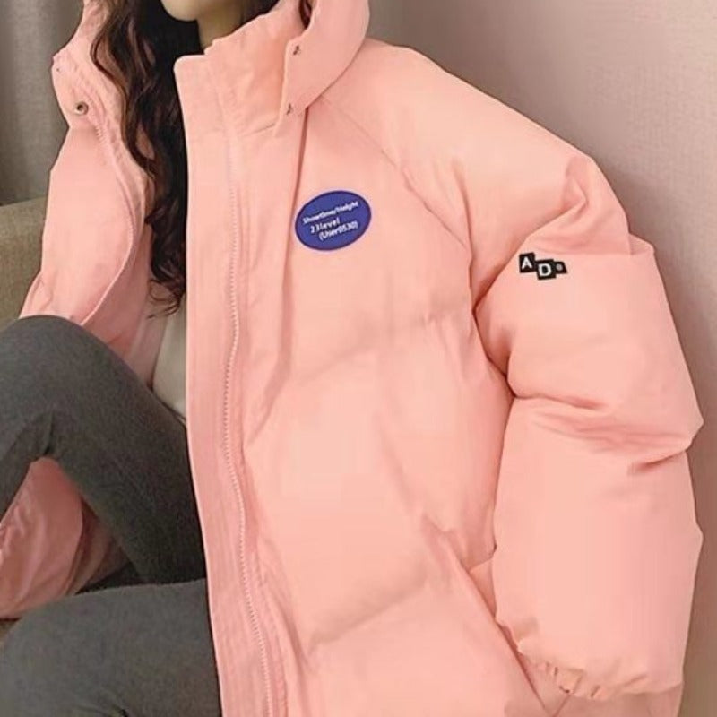 Damska kurtka zimowa oversize z kapturem