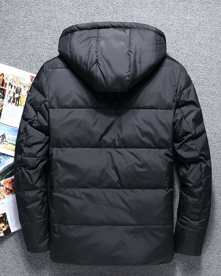 Męska kurtka zimowa ocieplana z kapturem
