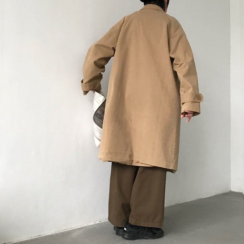 Męski płaszcz oversize do kolan
