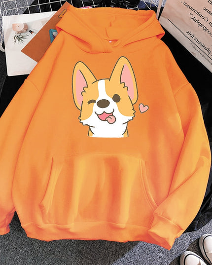 Damska bluza z pieskiem corgi