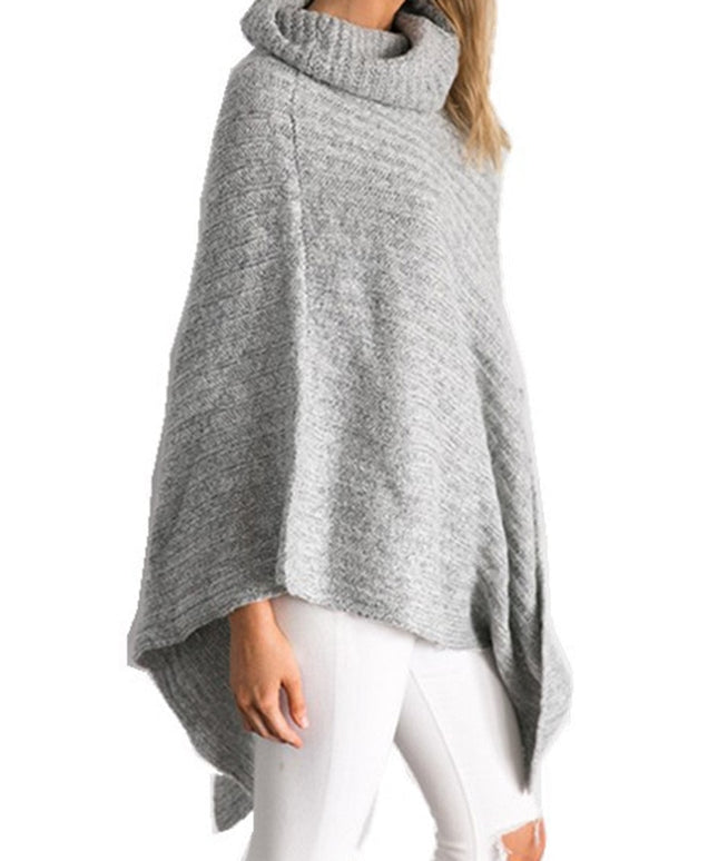 Damski sweter asymetryczny typu ponczo