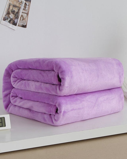 Koc miękki w jednolitych kolorach