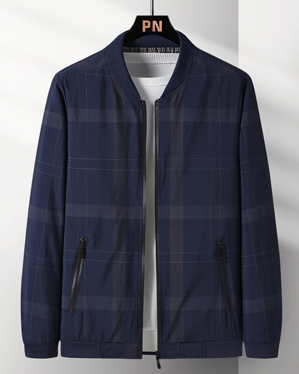 Męska kurtka przejściowa bomberka o prostym kroju