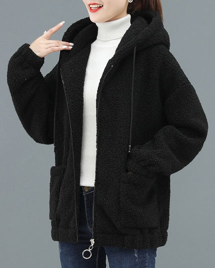 Damska bluza polarowa rozpinana z kapturem